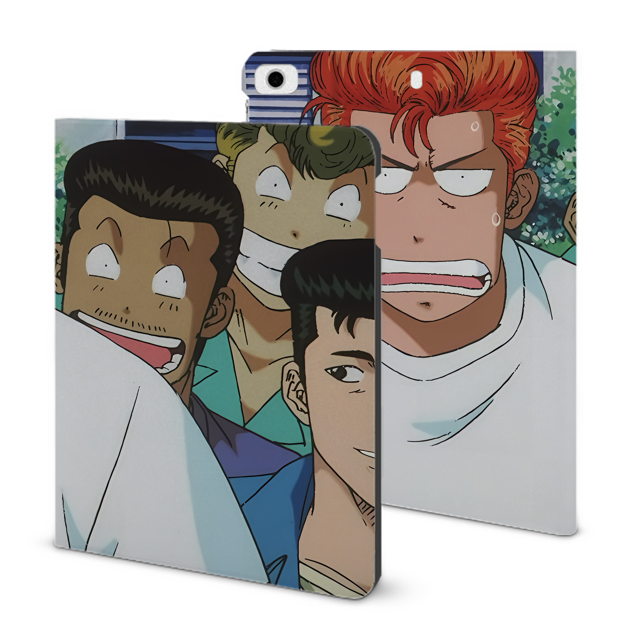 （画像用） SLAM DUNK／スラムダンク IPad ケース ブック型 PUレザー TPU 耐衝撃 軽量 薄型 ペン収納なし 全面保護 IPad 各モデル対応